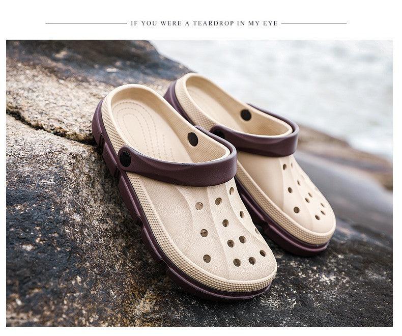 Summer Beach Flip Flops Slippers Shoes Men's Non Slip Antiwear Shoes Home Slippers Classic Breathable Summer Sandals Slip On Slide Lightweight Slippers Beach Clogs Stevvex