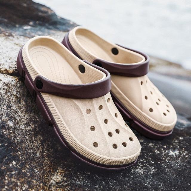 Summer Beach Flip Flops Slippers Shoes Men's Non Slip Antiwear Shoes Home Slippers Classic Breathable Summer Sandals Slip On Slide Lightweight Slippers Beach Clogs Stevvex