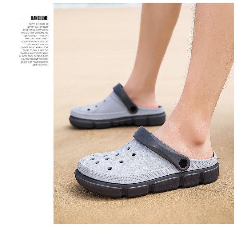 Summer Beach Flip Flops Slippers Shoes Men's Non Slip Antiwear Shoes Home Slippers Classic Breathable Summer Sandals Slip On Slide Lightweight Slippers Beach Clogs Stevvex