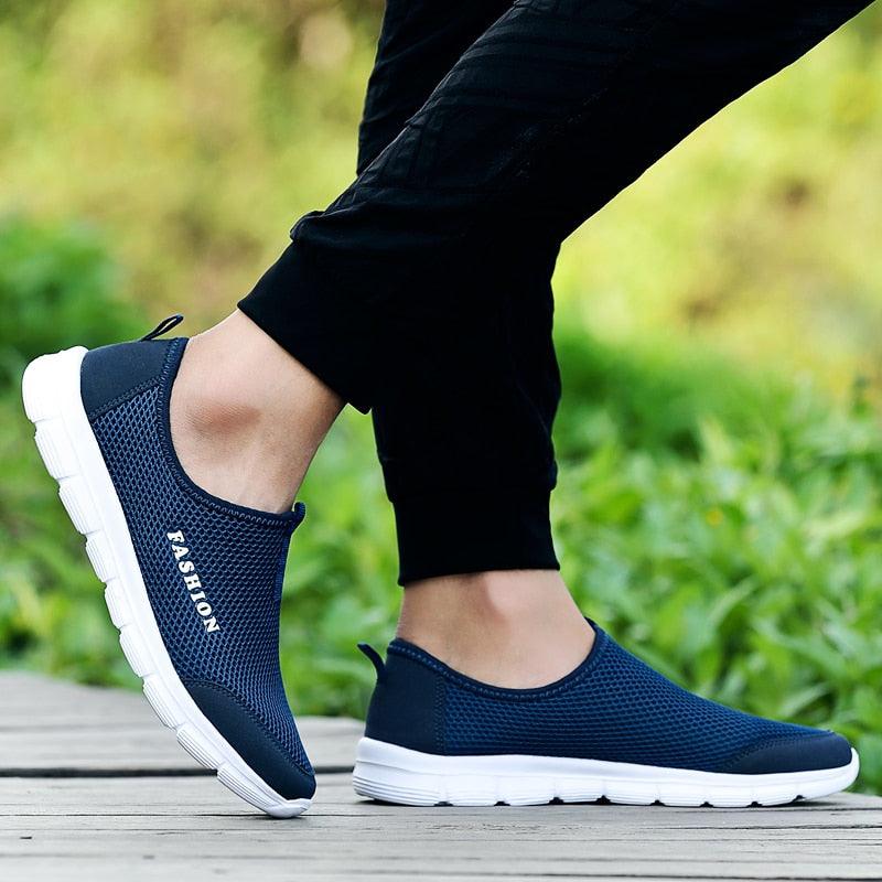 Summer Breathable Comfortable Mesh Running Mens Shoes Trainers Walking Outdoor Sport Men Sneakers Running Shoes Ultra Lightweight Breathable Walking Shoes Non Slip Athletic Fashion Sneakers Stevvex