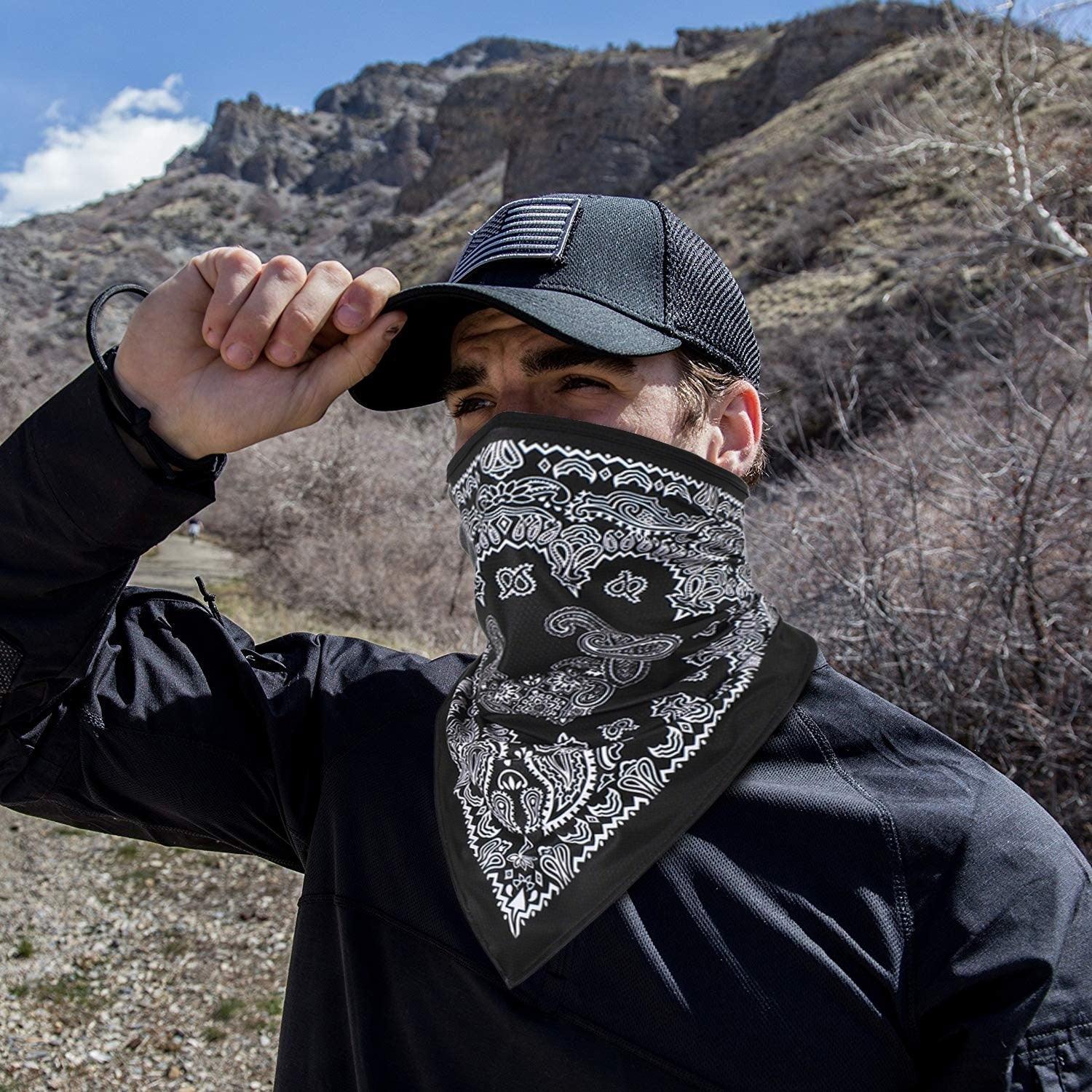 Summer Breathable Mesh Bandana Running Cycling Face Mask Hunting Skiing Bicycle Hiking Fishing Snowboard Cold Weather Balaclava Ski Mask Neck Warmer Hood Winter Gear Water Resistant and Windproof Fleece Thermal Face Mask Sports Scarf Women Men Stevvex