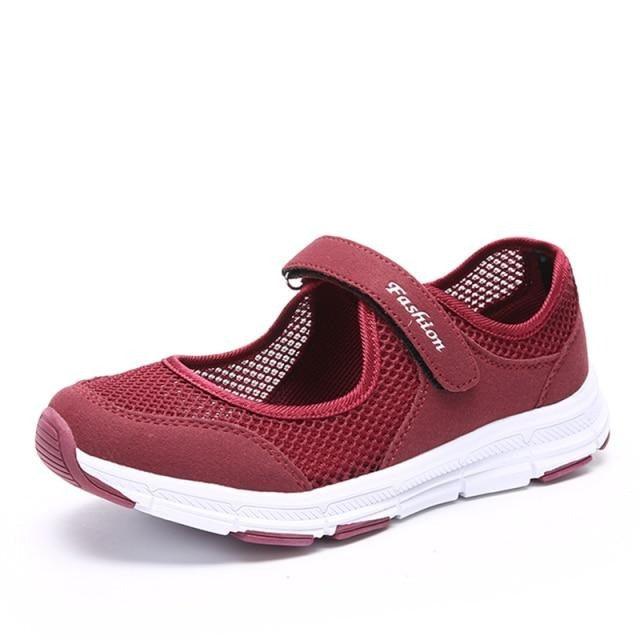 Summer Breathable Women Espadrilles Sneakers Healthy Walking Sport Mesh Sport Running Fashion Breathable Mesh Casual Shoes Flat Shoes Women Espadrilles Stevvex