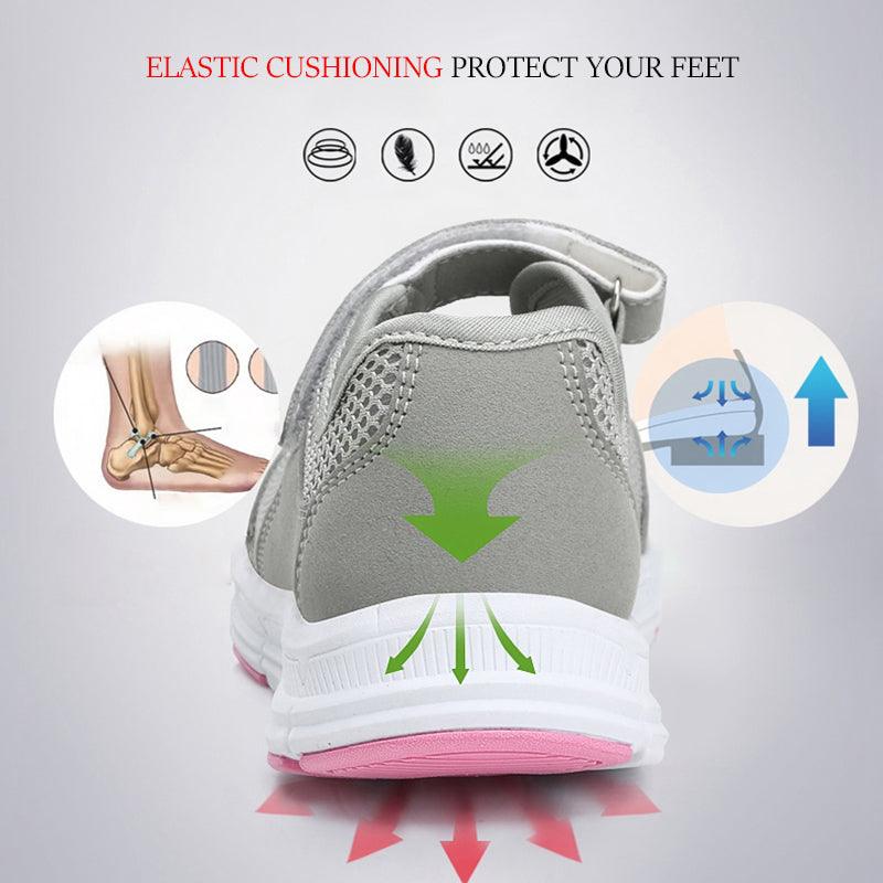 Summer Breathable Women Espadrilles Sneakers Healthy Walking Sport Mesh Sport Running Fashion Breathable Mesh Casual Shoes Flat Shoes Women Espadrilles Stevvex