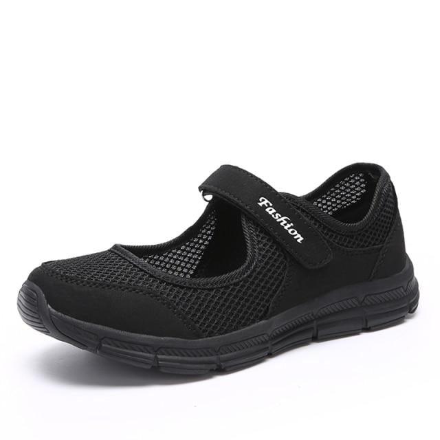 Summer Breathable Women Espadrilles Sneakers Healthy Walking Sport Mesh Sport Running Fashion Breathable Mesh Casual Shoes Flat Shoes Women Espadrilles Stevvex