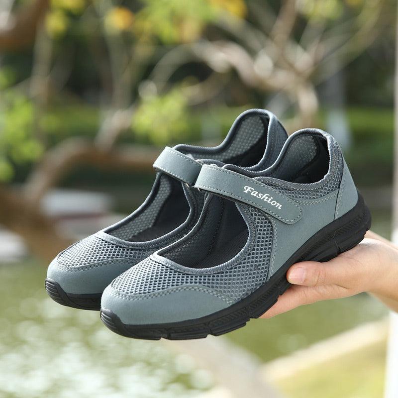Summer Breathable Women Espadrilles Sneakers Healthy Walking Sport Mesh Sport Running Fashion Breathable Mesh Casual Shoes Flat Shoes Women Espadrilles Stevvex