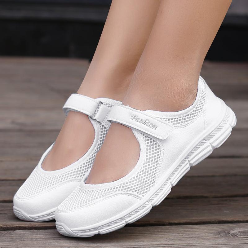 Summer Breathable Women Espadrilles Sneakers Healthy Walking Sport Mesh Sport Running Fashion Breathable Mesh Casual Shoes Flat Shoes Women Espadrilles Stevvex