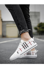 Summer Canvas Mens Breathable Vulcanize Sneakers Light Men Casual Walking Shoe Non-slip Fashionable Sports Shoes Mens Workout Lightweight White Flat Sneakers Stevvex