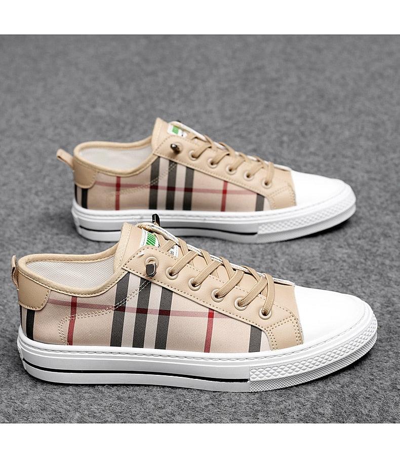 Summer Canvas Mens Breathable Vulcanize Sneakers Light Men Casual Walking Shoe Non-slip Fashionable Sports Shoes Mens Workout Lightweight White Flat Sneakers Stevvex