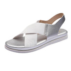 Summer Comfy Slip On Women Sandals Elastic Textile Sandals Casual Beach Shoes For Woman Classics Non-slip Lightweight Flat Sandals Fashion Sandals Ankle Strap Flat Sandals Stevvex