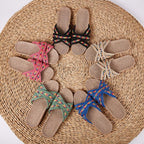 Summer Cross Strap Ladies Flip Flops Women's Summer Footwear Casual Linen Flat Beach Slippers Breathable Linen Men's Sandals Casual Flat Shoes Indoor Slides Unisex Home Slipper Stevvex