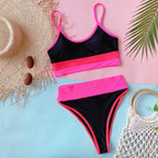 Summer Cute Vintage Women's Swimsuit Bikini Split Swimwear Women's Swimwear Women's 2-piece Beachwear Loose Bikini Fashion  Retro Bikini  Fashion Beachwear Summer Spa Beach Surf Sport Stevvex