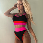 Summer Cute Vintage Women's Swimsuit Bikini Split Swimwear Women's Swimwear Women's 2-piece Beachwear Loose Bikini Fashion  Retro Bikini  Fashion Beachwear Summer Spa Beach Surf Sport Stevvex