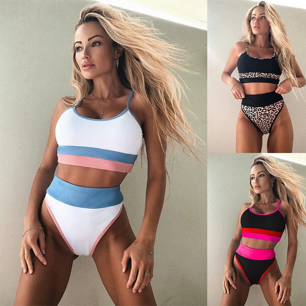 Summer Cute Vintage Women's Swimsuit Bikini Split Swimwear Women's Swimwear Women's 2-piece Beachwear Loose Bikini Fashion  Retro Bikini  Fashion Beachwear Summer Spa Beach Surf Sport Stevvex