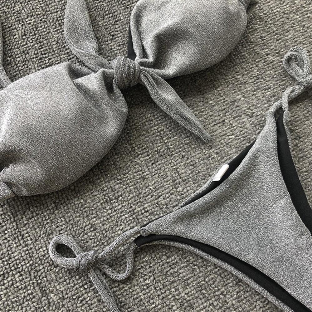 Summer Cute Vintage Women's Swimsuit Bikini Split Swimwear Women's Swimwear Women's 2-piece Beachwear Loose Bikini Fashion  Retro Bikini  Fashion Beachwear Summer Spa Beach Surf Sport Stevvex