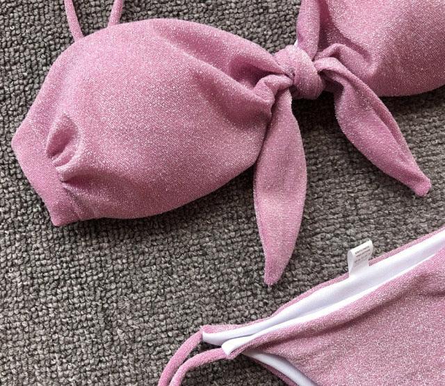 Summer Cute Vintage Women's Swimsuit Bikini Split Swimwear Women's Swimwear Women's 2-piece Beachwear Loose Bikini Fashion  Retro Bikini  Fashion Beachwear Summer Spa Beach Surf Sport Stevvex
