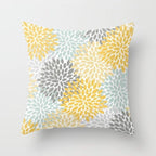 Summer Fashion Fresh Yellow Cute Pillows Case Geometry Yellow Pillow Case Cushion Cover Polyester Pillowcase Floral Cushion Case Modern Decorative Pillows For Bed Sofa Couch 45x45CM Stevvex