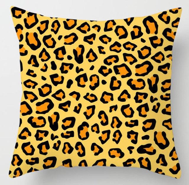 Summer Fashion Fresh Yellow Cute Pillows Case Geometry Yellow Pillow Case Cushion Cover Polyester Pillowcase Floral Cushion Case Modern Decorative Pillows For Bed Sofa Couch 45x45CM Stevvex