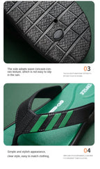 Summer Flip-flops Man Slippers Fashion Beach Shoes Men's Fashion Shoes Non-slip For Home And Sport Cushion Beach Slippers Thong Sandals Indoor And Outdoor Beach Flip Flop Stevvex
