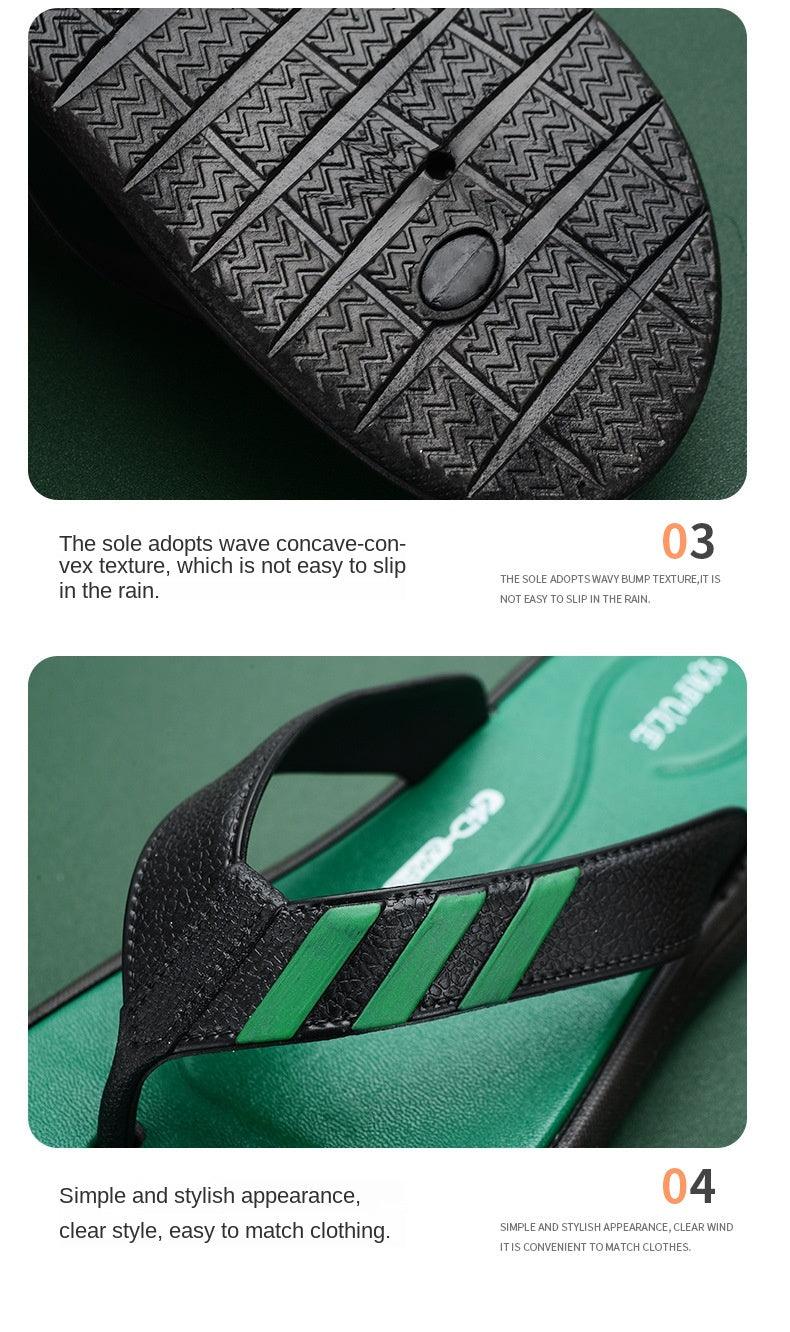 Summer Flip-flops Man Slippers Fashion Beach Shoes Men's Fashion Shoes Non-slip For Home And Sport Cushion Beach Slippers Thong Sandals Indoor And Outdoor Beach Flip Flop Stevvex