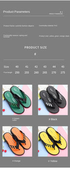 Summer Flip-flops Man Slippers Fashion Beach Shoes Men's Fashion Shoes Non-slip For Home And Sport Cushion Beach Slippers Thong Sandals Indoor And Outdoor Beach Flip Flop Stevvex