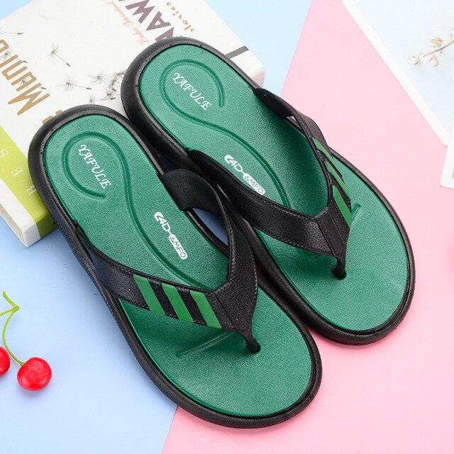 Summer Flip-flops Man Slippers Fashion Beach Shoes Men's Fashion Shoes Non-slip For Home And Sport Cushion Beach Slippers Thong Sandals Indoor And Outdoor Beach Flip Flop Stevvex