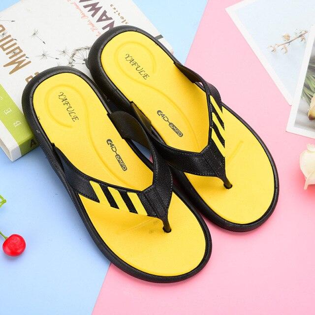 Summer Flip-flops Man Slippers Fashion Beach Shoes Men's Fashion Shoes Non-slip For Home And Sport Cushion Beach Slippers Thong Sandals Indoor And Outdoor Beach Flip Flop Stevvex