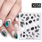 Summer Fruit Water Decals Kiwi Banana Strawberry Flower Alphabet Leaves Nail Art Stickers Wraps Slider Decorations 3D Fruit Nail Art Slices, Summer Fruit Slime Nail Supplies Nail Art Decorations Fruit Flakes Nail Accessories Stevvex