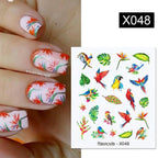 Summer Fruit Water Decals Kiwi Banana Strawberry Flower Alphabet Leaves Nail Art Stickers Wraps Slider Decorations 3D Fruit Nail Art Slices, Summer Fruit Slime Nail Supplies Nail Art Decorations Fruit Flakes Nail Accessories Stevvex