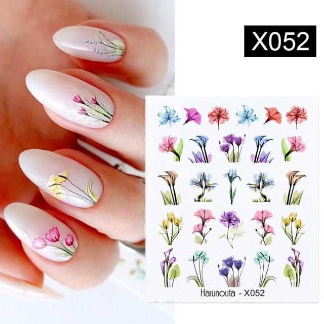 Summer Fruit Water Decals Kiwi Banana Strawberry Flower Alphabet Leaves Nail Art Stickers Wraps Slider Decorations 3D Fruit Nail Art Slices, Summer Fruit Slime Nail Supplies Nail Art Decorations Fruit Flakes Nail Accessories Stevvex