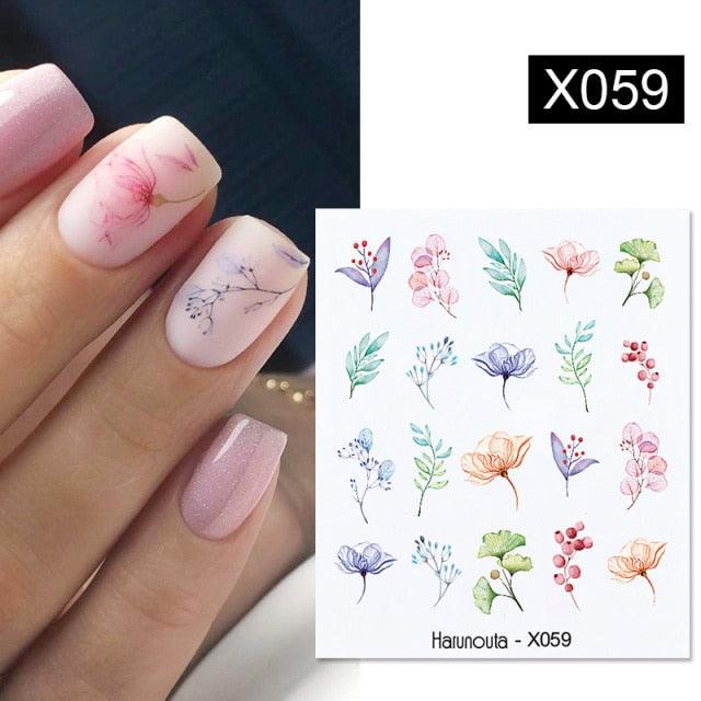 Summer Fruit Water Decals Kiwi Banana Strawberry Flower Alphabet Leaves Nail Art Stickers Wraps Slider Decorations 3D Fruit Nail Art Slices, Summer Fruit Slime Nail Supplies Nail Art Decorations Fruit Flakes Nail Accessories Stevvex