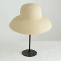 Summer Hat New Female Sun Hat Folding Beach Hat New Women's Ladies Wide Large Brim Floppy Folding Summer Beach Sun Hat Straw Cap Big Brim Elegant White Travel Sun Hat 55-58CM Stevvex