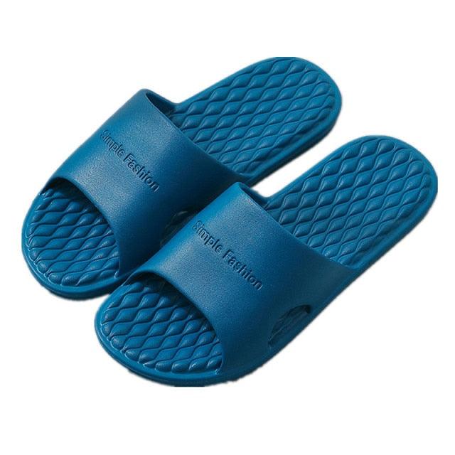 Summer Home Mens Slippers Simple Black White Shoes Non-Slip Bathroom Slides Flip Flops Indoor Women Slippers Soft Slides Slippers For Men Cloud Cushioned Slides Thick Non-Slip Pool Gym House Slipper Stevvex