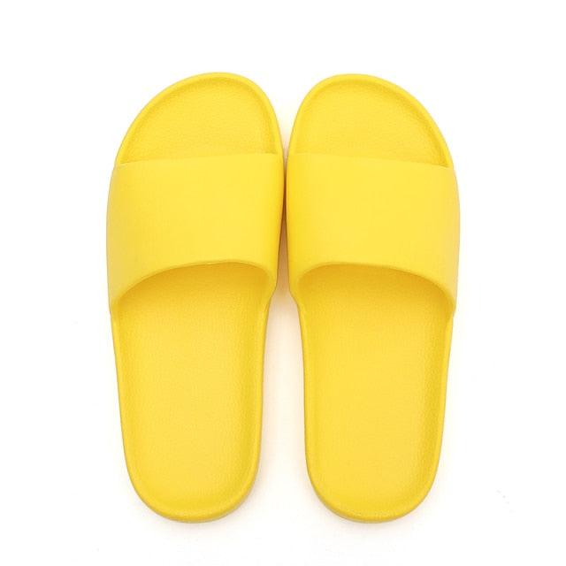Summer Home Mens Slippers Simple Black White Shoes Non-Slip Bathroom Slides Flip Flops Indoor Women Slippers Soft Slides Slippers For Men Cloud Cushioned Slides Thick Non-Slip Pool Gym House Slipper Stevvex