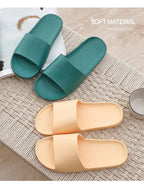 Summer Home Mens Slippers Simple Black White Shoes Non-Slip Bathroom Slides Flip Flops Indoor Women Slippers Soft Slides Slippers For Men Cloud Cushioned Slides Thick Non-Slip Pool Gym House Slipper Stevvex