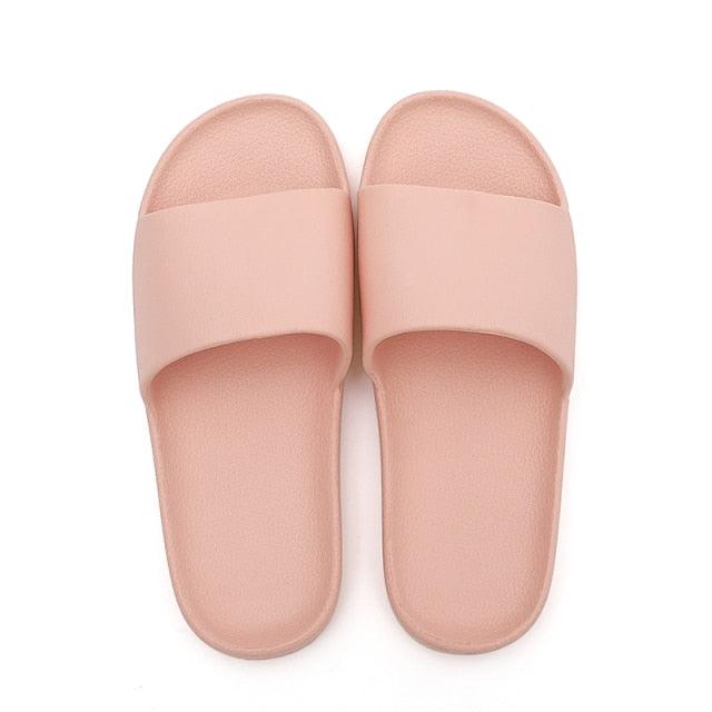 Summer Home Mens Slippers Simple Black White Shoes Non-Slip Bathroom Slides Flip Flops Indoor Women Slippers Soft Slides Slippers For Men Cloud Cushioned Slides Thick Non-Slip Pool Gym House Slipper Stevvex