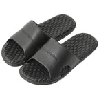 Summer Home Mens Slippers Simple Black White Shoes Non-Slip Bathroom Slides Flip Flops Indoor Women Slippers Soft Slides Slippers For Men Cloud Cushioned Slides Thick Non-Slip Pool Gym House Slipper Stevvex