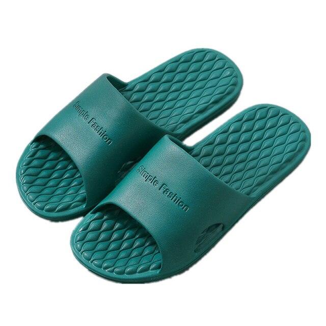 Summer Home Mens Slippers Simple Black White Shoes Non-Slip Bathroom Slides Flip Flops Indoor Women Slippers Soft Slides Slippers For Men Cloud Cushioned Slides Thick Non-Slip Pool Gym House Slipper Stevvex