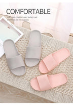 Summer Home Mens Slippers Simple Black White Shoes Non-Slip Bathroom Slides Flip Flops Indoor Women Slippers Soft Slides Slippers For Men Cloud Cushioned Slides Thick Non-Slip Pool Gym House Slipper Stevvex