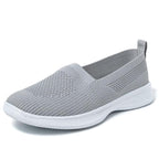 Summer Knitting Sock Women's Sneakers Slip On Shoes Lightweight Flat Women's Sports Breathable Mesh Platform Fashion Casual Slip On Easy Walking Espadrilles Stevvex