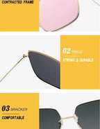 Summer Luxury Square Sunglasses For  Women Elegant Design Eyewear Women Men Fashion Design Lightweight Glasses Women UV Protection Sunglasses Stevvex