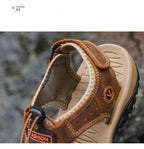 Summer Men's Breathable Sandals Beach Casual Shoes Thick Sole Closed Toe Aqua Shoes Hiking Fishing Summer Closed Toe Walking Sandal For Athletic Outdoor Lightweight Beach Breathable Waterproof Sandals Stevvex