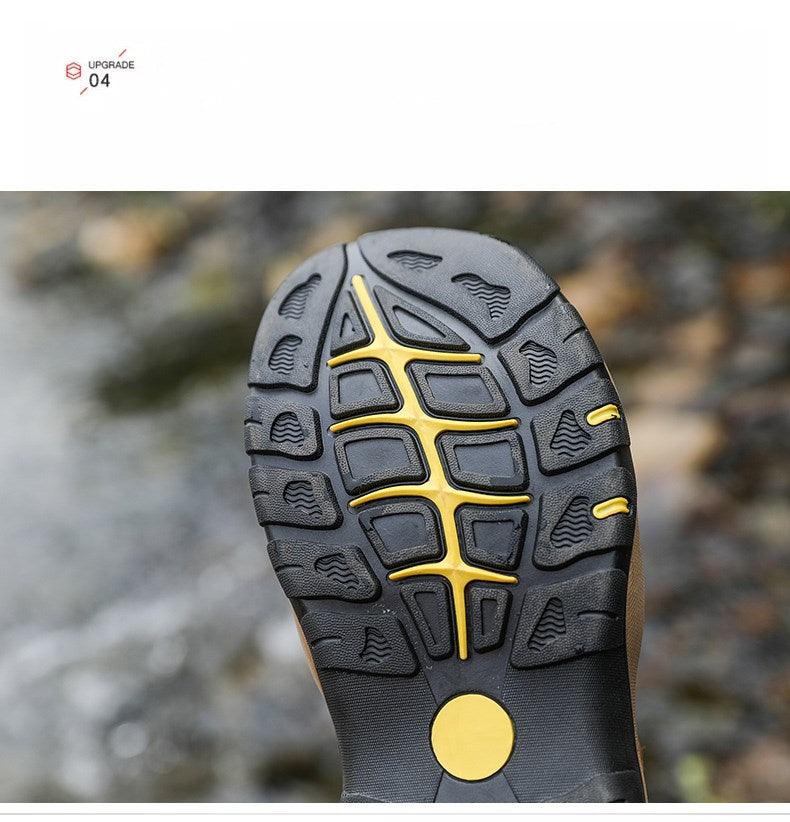 Summer Men's Breathable Sandals Beach Casual Shoes Thick Sole Closed Toe Aqua Shoes Hiking Fishing Summer Closed Toe Walking Sandal For Athletic Outdoor Lightweight Beach Breathable Waterproof Sandals Stevvex