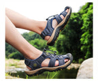 Summer Men's Breathable Sandals Beach Casual Shoes Thick Sole Closed Toe Aqua Shoes Hiking Fishing Summer Closed Toe Walking Sandal For Athletic Outdoor Lightweight Beach Breathable Waterproof Sandals Stevvex