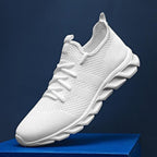 Summer Men's Casual Light Sneaker Outdoor Breathable Mesh Fashion Sports White Popular Style Running Casual Sneakers Couple Walk Sport Running Athletic Non Slip Fashion Sneakers Stevvex
