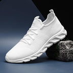 Summer Men's Casual Light Sneaker Outdoor Breathable Mesh Fashion Sports White Popular Style Running Casual Sneakers Couple Walk Sport Running Athletic Non Slip Fashion Sneakers Stevvex