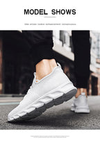 Summer Men's Casual Light Sneaker Outdoor Breathable Mesh Fashion Sports White Popular Style Running Casual Sneakers Couple Walk Sport Running Athletic Non Slip Fashion Sneakers Stevvex