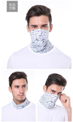 Summer Men Women Camouflage Bandana Half Face Mask Neck Gaiter Cover Face Scarf  Cycling Hunting Fishing Balaclava Scarf Unisex Men Women Bandanas Polyester Breathable Windproof Anti UV Neck Cover Camping Hiking Climbing Face Mask Stevvex