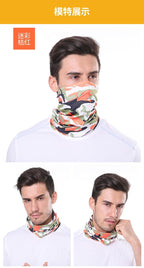 Summer Men Women Camouflage Bandana Half Face Mask Neck Gaiter Cover Face Scarf  Cycling Hunting Fishing Balaclava Scarf Unisex Men Women Bandanas Polyester Breathable Windproof Anti UV Neck Cover Camping Hiking Climbing Face Mask Stevvex