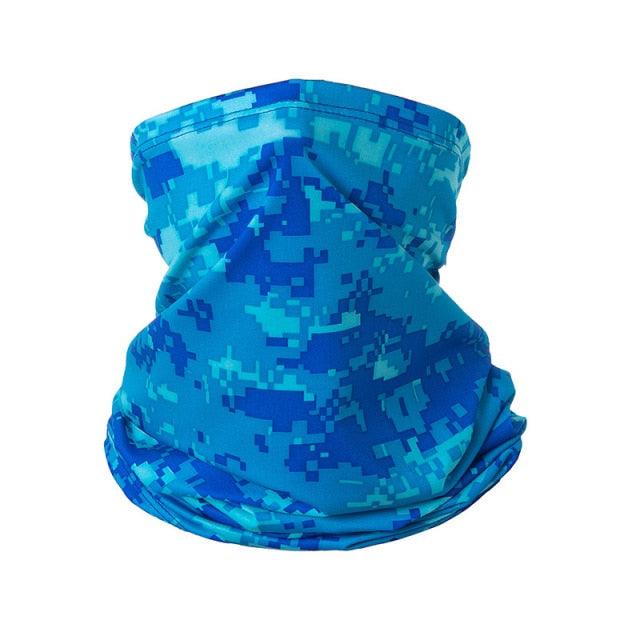 Summer Men Women Camouflage Bandana Half Face Mask Neck Gaiter Cover Face Scarf  Cycling Hunting Fishing Balaclava Scarf Unisex Men Women Bandanas Polyester Breathable Windproof Anti UV Neck Cover Camping Hiking Climbing Face Mask Stevvex
