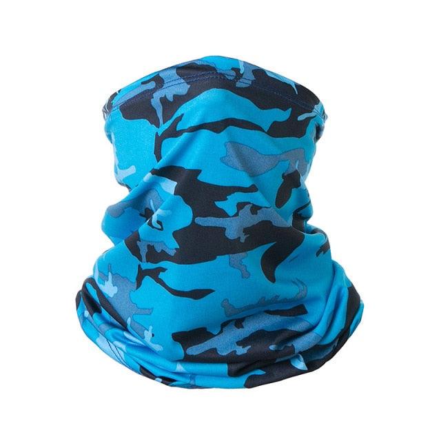 Summer Men Women Camouflage Bandana Half Face Mask Neck Gaiter Cover Face Scarf  Cycling Hunting Fishing Balaclava Scarf Unisex Men Women Bandanas Polyester Breathable Windproof Anti UV Neck Cover Camping Hiking Climbing Face Mask Stevvex